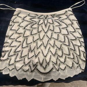 Yumi kim sequin scallop skirt